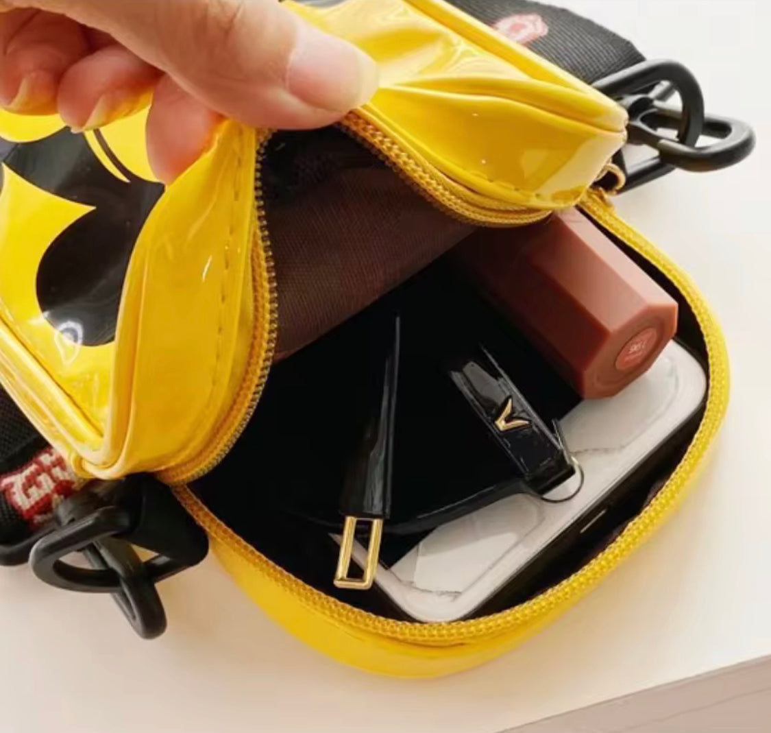 Disney Mickey Mouse Shoulder Cross Bag, Soft Toddler Bag, Mini Travel Kids Backpack, Disney Children Backpack