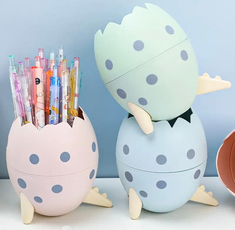 Cute Dinosaur Egg Detachable Pen Holder, Pencil Pot Organizer Container, Mini Creative Office Storage Pen Holder