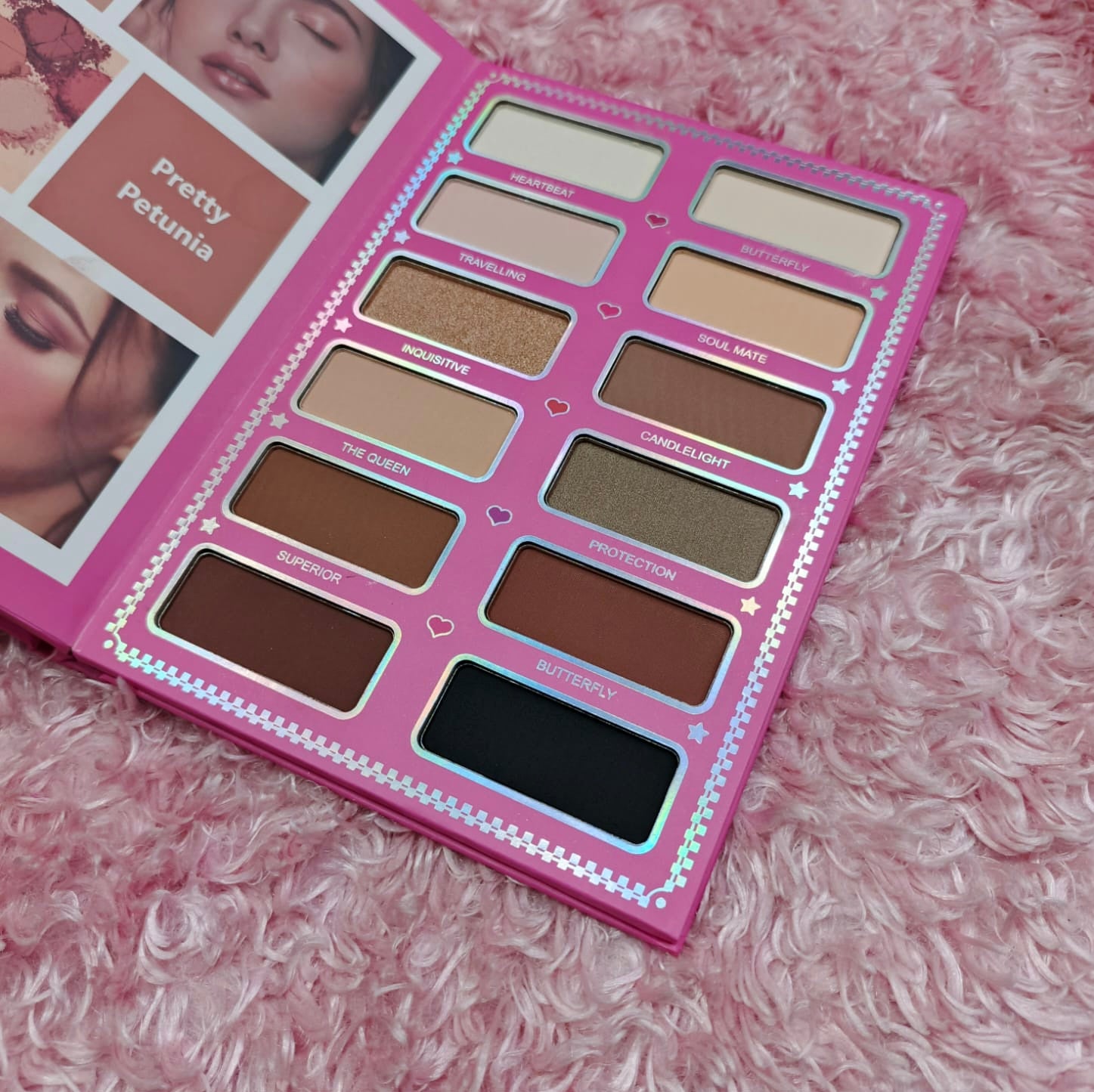 Iconic Beauty Makeup Book, 63 Shades Beauty Palette, Eyeshadow Blusher Palette