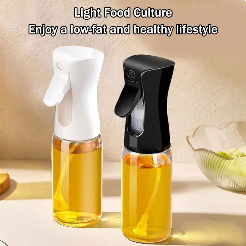 Pack Of 5pcs Set Kitchen Oil Bottle, Cooking Oil Spray,  Pneumatic Spray Bottle With New Model Spices Jar