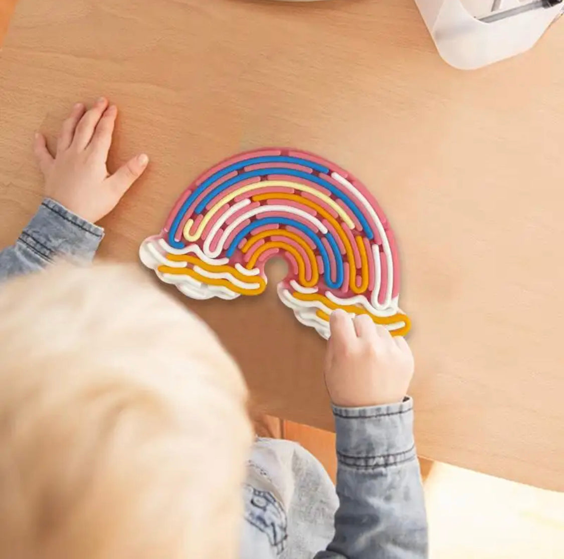 Toddlers Activity Board, Educational Silicone Strip Fidget, Kids Activity Toy