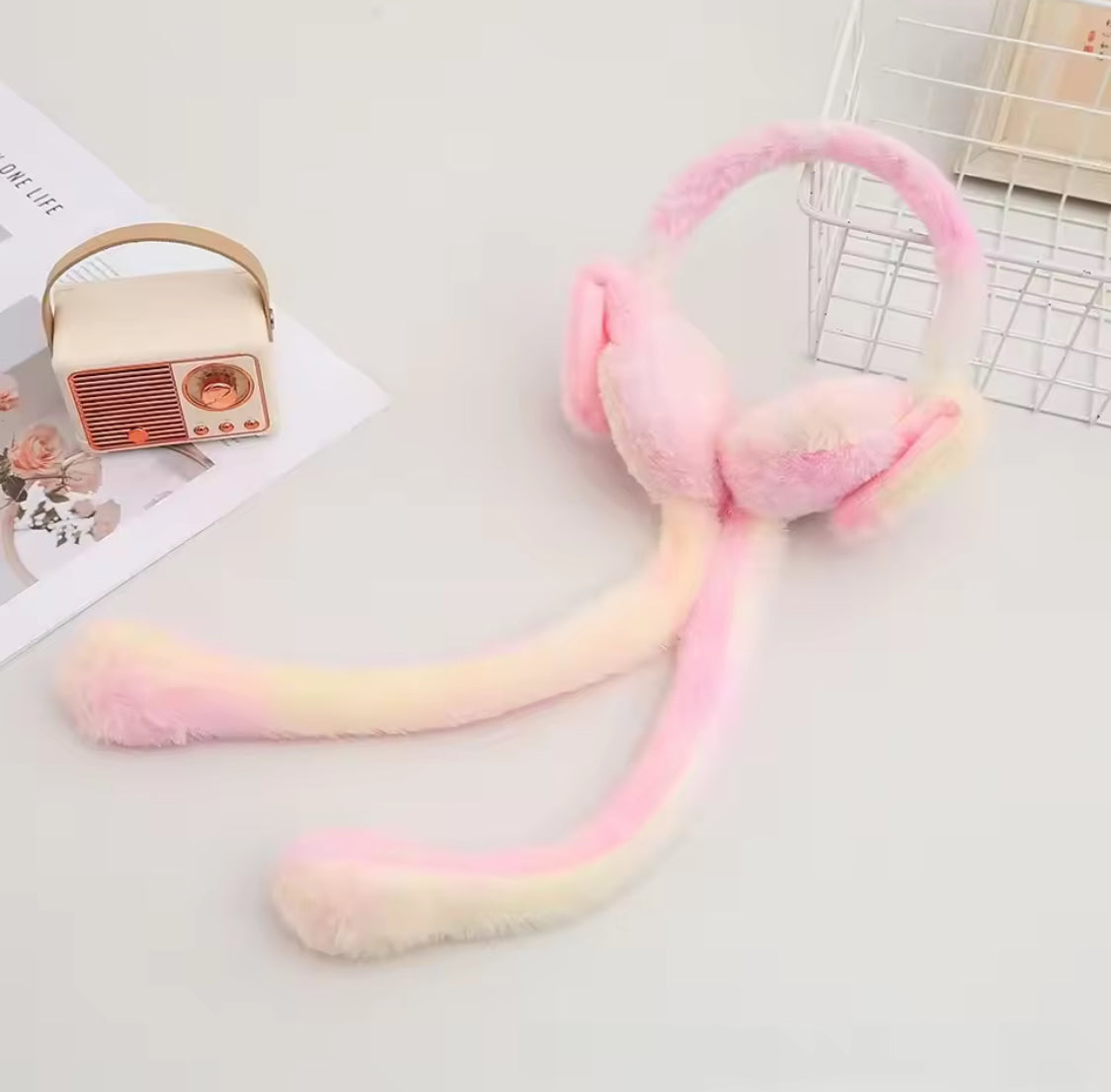 Warm Furry Ear Muffs, Colorful Rabbit Ear Covers, Cute Bunny Plush Ear Muffs, Student Ear Covers