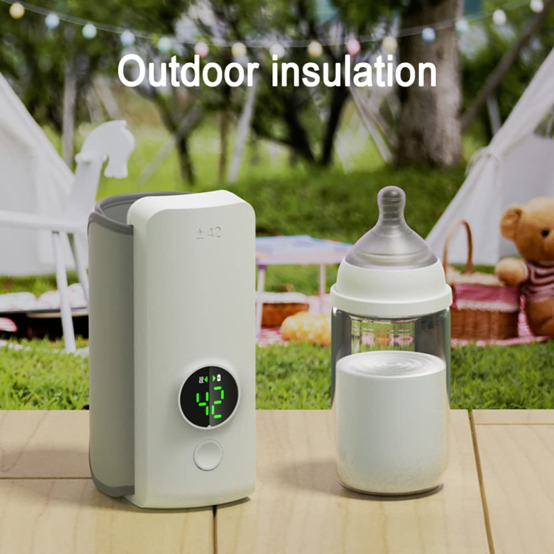 Portable Feeder Warmer, Rechargeable Bottle Warmer For Travel, Portable Milk Warmer With Super Fast Charging, Feeder Warmer
