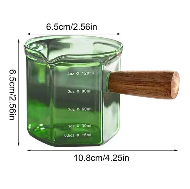 Espresso Measuring Cup, Heat Resistant Glass Measuring Cup