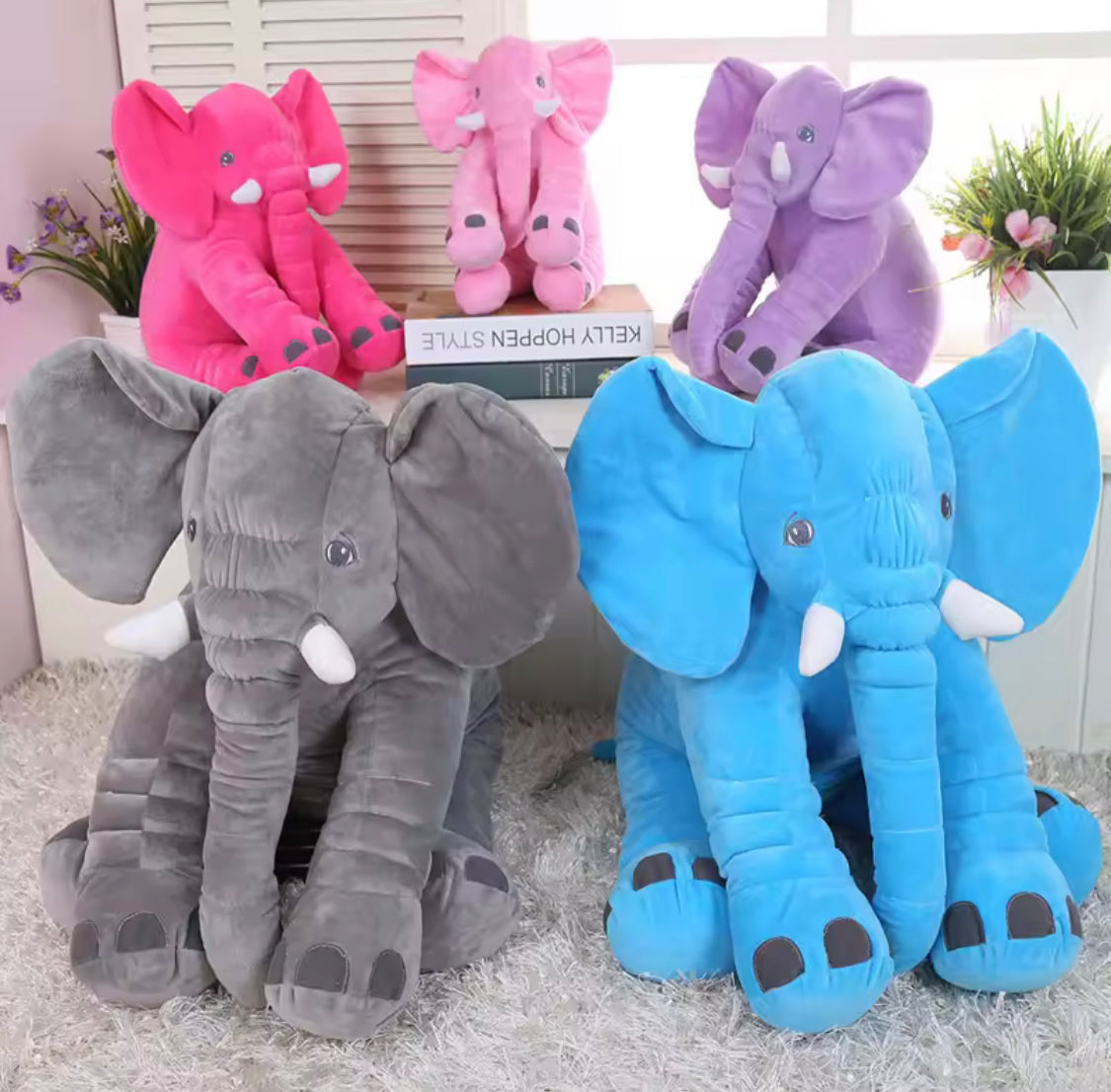 Elephant Design Plush Toy, Elephant Grinding Teeth Toy, Kids Elephant Huggable Pillow, Elephant Design Stuffed Toy