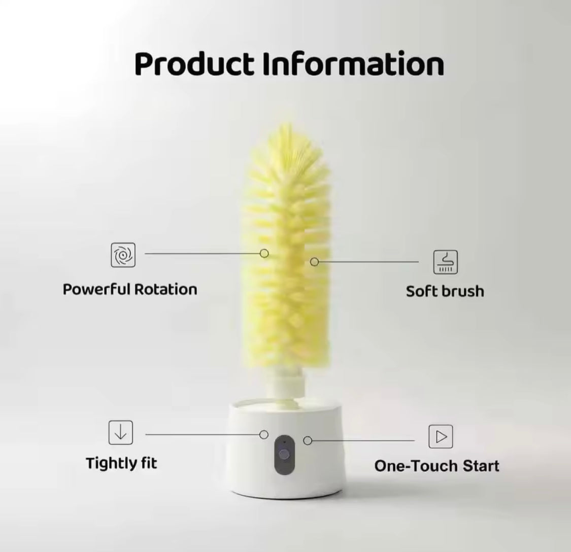 Automatic Glass Cleaner Brush, Electric Water Cup Scrubber, Kitchen Cleaning Gadget