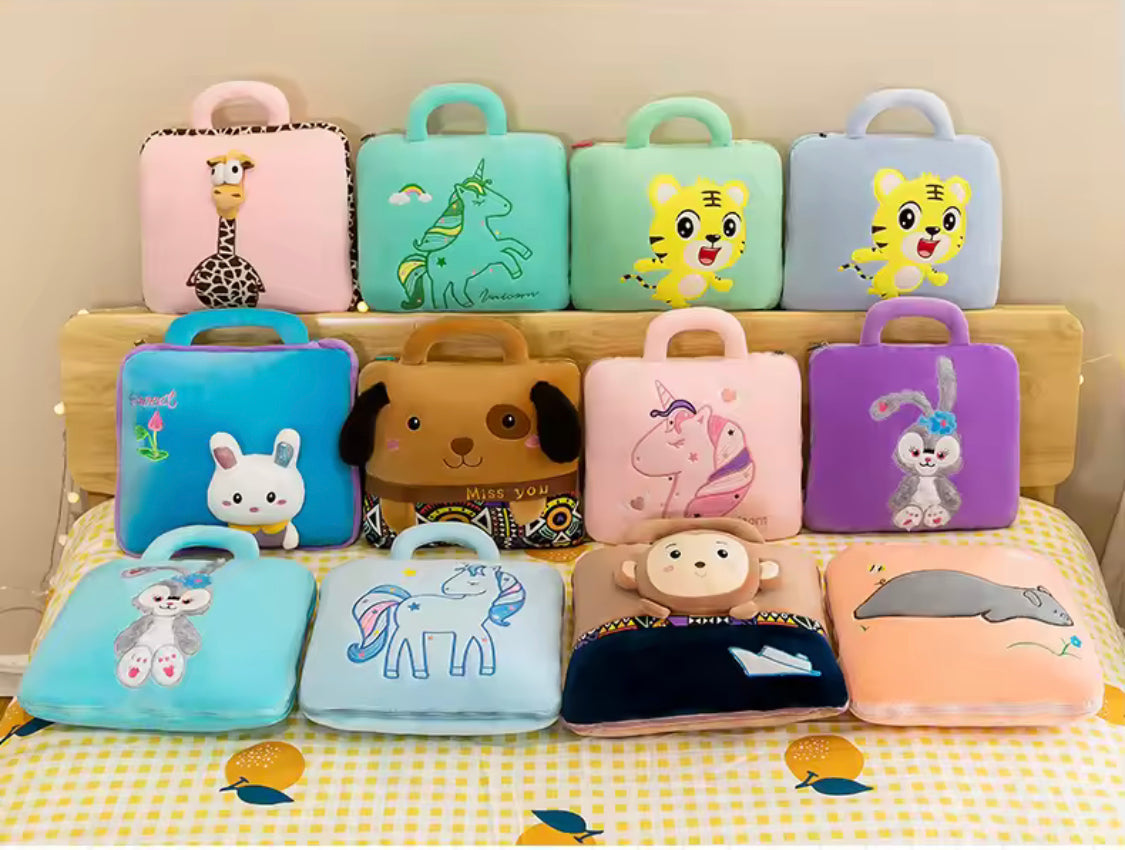 2 In 1 Pillow Blanket, Dual Use Pillow Quilt Bag, Multifunctional Folding Blanket Pillow, Pillow Quilt Set For Travel