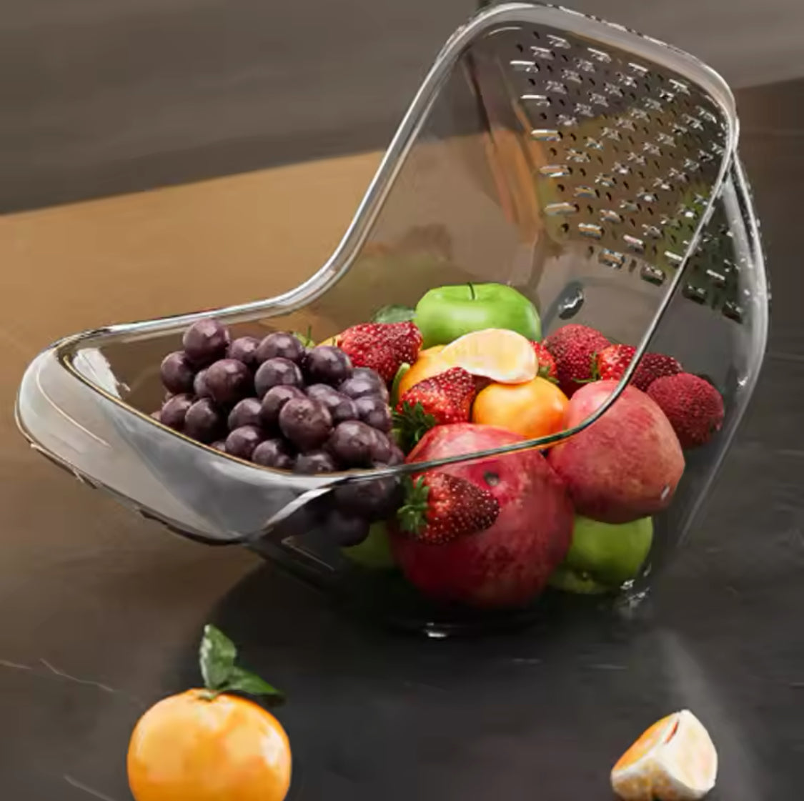 Double Drainage Sink Washing Basket, Multifunctional Kitchen Sink Drain Basket, Vegetable And Fruit Drainer Bowl