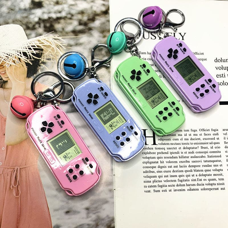 Mini PSP Game Keychain, Retro Console Video Game, Handheld Game Console, Game Console Keychain, Nostalgic Classic Game, Pocket Multi Game, Portable Parent-Child Games Console, New Tetris Game Console Keychain