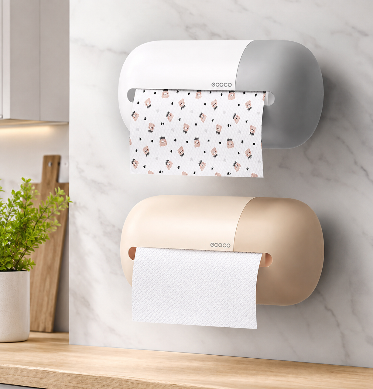 Wall Mounted kitchen Tissue Box, Toilet Paper Box, Hand Wiping Tissue Dispenser, Kitchen And Bathroom Tissue Holdern