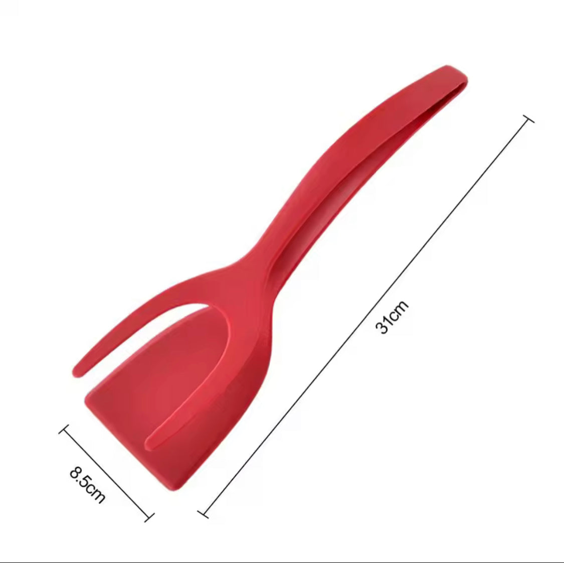 Egg Flipper Spatula, Silicone Cooking Spatula, 2 in 1 Grip Flip Tong, Silicone Steak Tongs, Omelette Turners, Pancake Bread Clamp