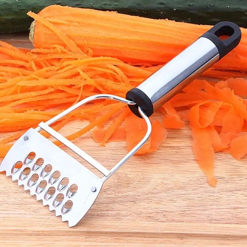 2 In 1 Julienne Peelar, Stainless Steel Vegetable Fruit Peeler, Multifunctional Shredder Cutter, Kitchen Gadget, Magic Dual Peeler