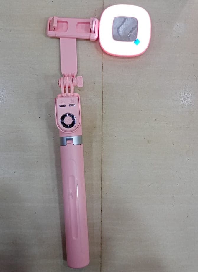 Gimbal Selfie Stick, Tripod Selfie Sticks Holder Metal Stable Bluetooth RC Shooting Beauty Selfie Stick, Stabilizer Selfie Stick Tripod with Fill Light,  Retractable Tripod Phone Stand With Light, 360° Rotating Photography Live Streaming Devices