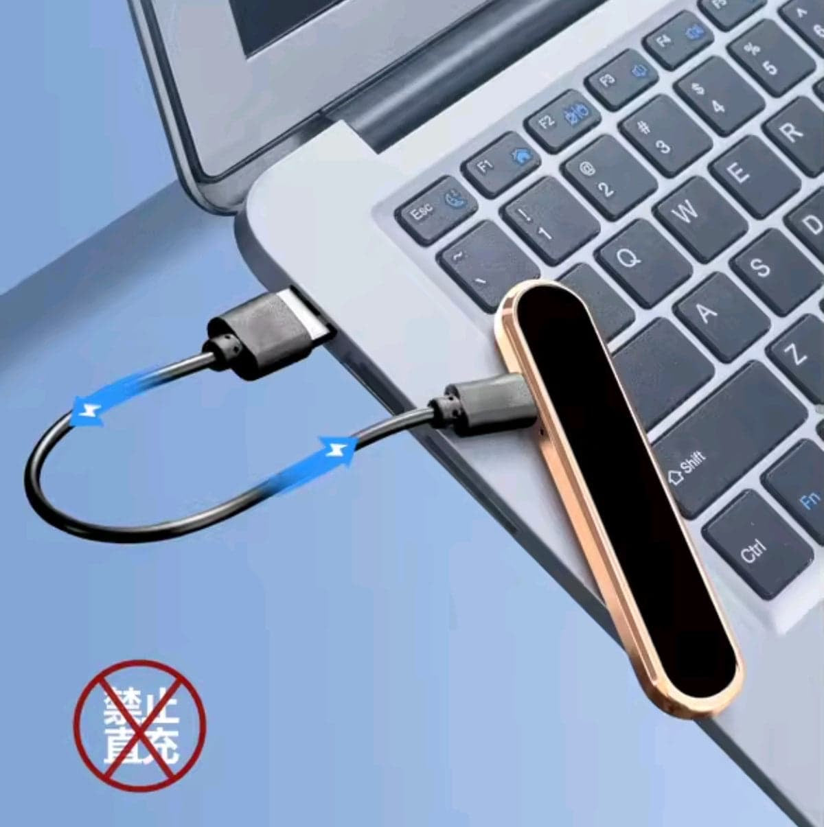 Portable USB Lighter, Outdoor USB Electric Lighter, Windproof Electric Lighter