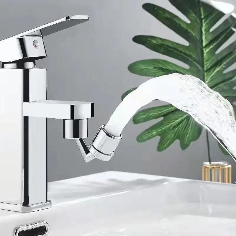 Universal Splash Filter Faucet, 720° Swivel Faucet Spray Head, Rotatable Extension Faucet Filter Nozzle, Kitchen Bathroom Pressurized Extension Foaming Faucet, Swivel Sink Chrome Faucet Aerator for Face, Eyewash, and Gargle