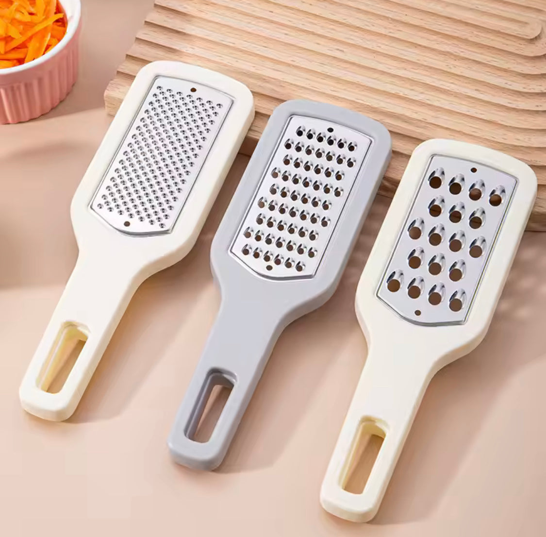 Stainless Steel Vegetable Grater And Shredder, 3 in 1 Vegetable Cutter, Kitchen Salad Food Chopper, Household Multifunction Slicer Grater