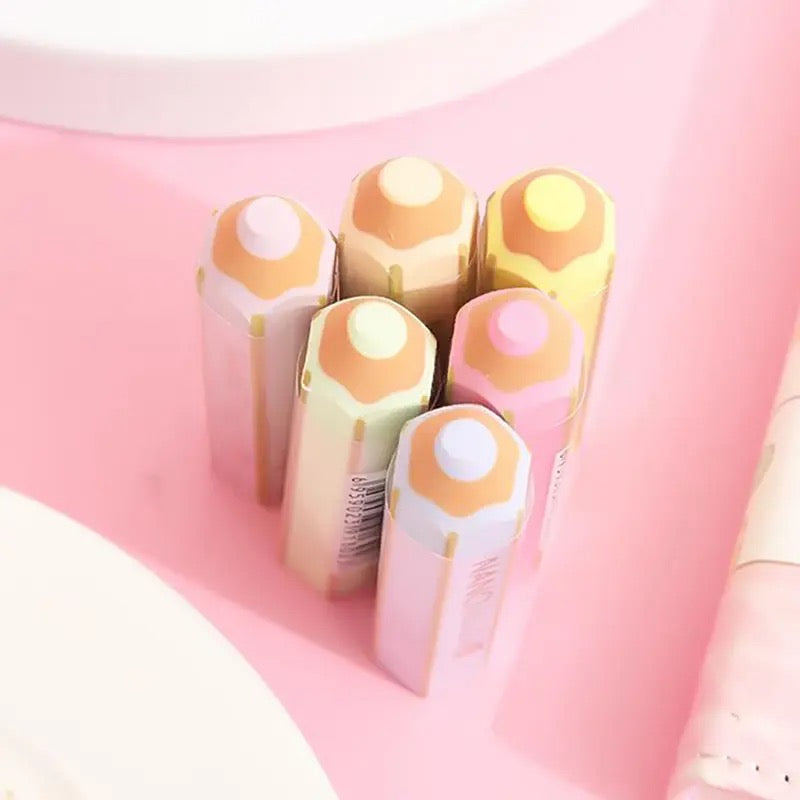 Kawaii Pencil Shape Rubber, Pense shape eraser, Colorful Cartoon Pencil Shape Eraser
