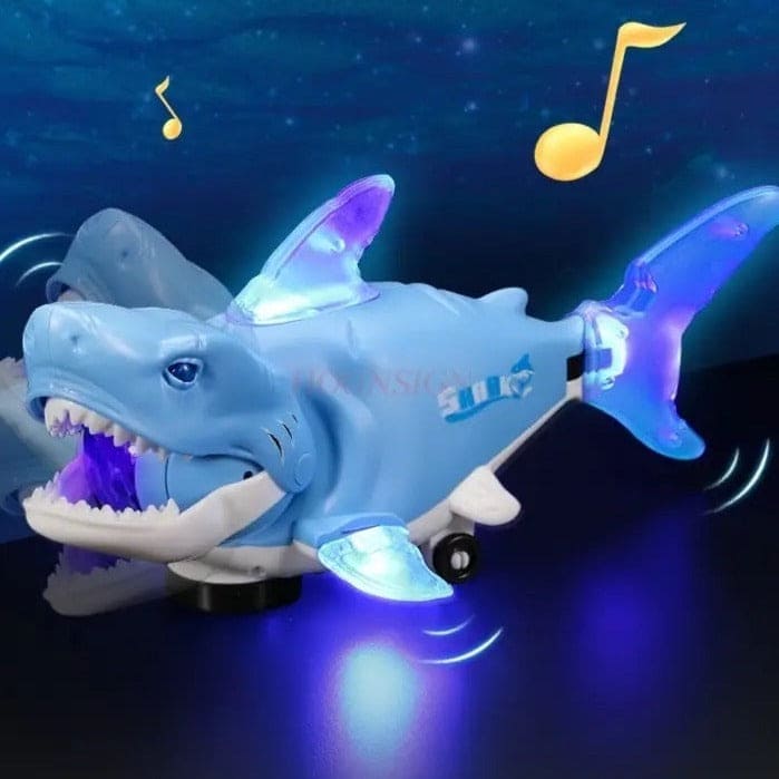 Musical Shark Toy with Light and Music, High Simulation Musical Shark, Robots Fish Electric Toy, Animal Shark Doll Lighted Shark With Sound