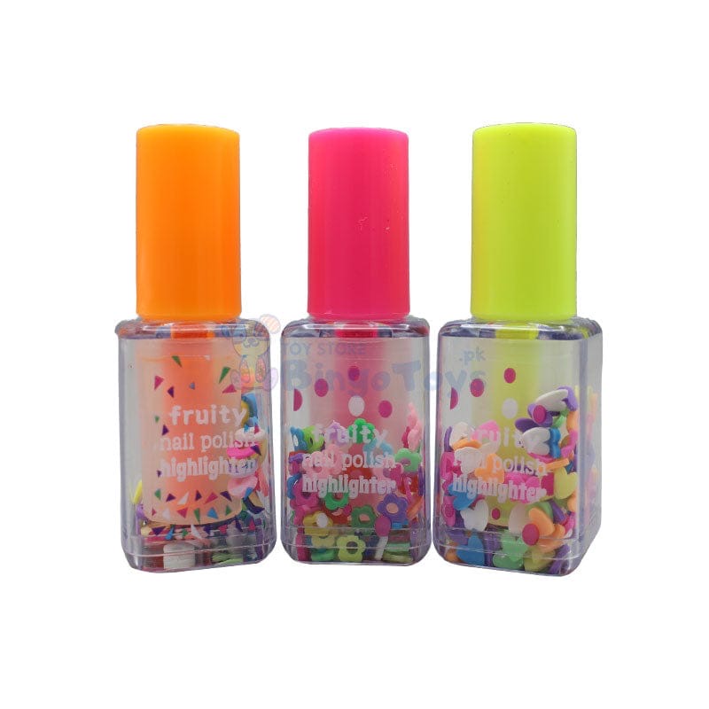 Nail polish shape Highlighters, Mini Creative Highlighter Pen, Mini Paint Marker Pen