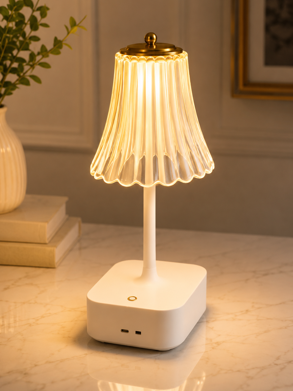 Crystal LED Music Lamp With Bluetooth Speaker, Bluetooth LED Mood Lamp With Touch Control, Rechargeable Diamond Table Lamp With Wireless Speaker