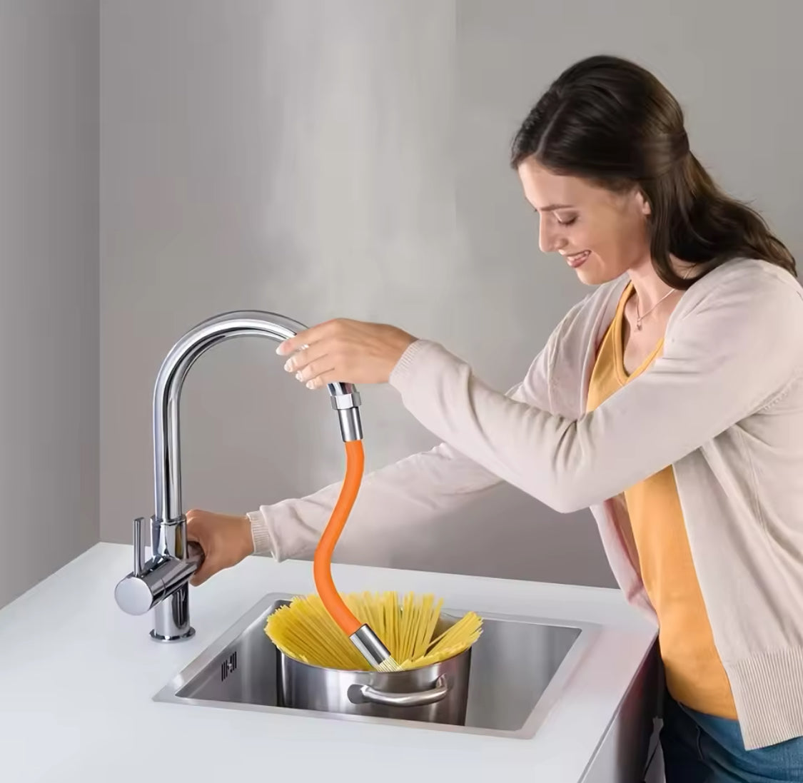 360° Rotation Faucet Extender Pipe, Kitchen Faucet Extension Hose Pipe, Durable Bathroom  And Garden Splash Proof Hose