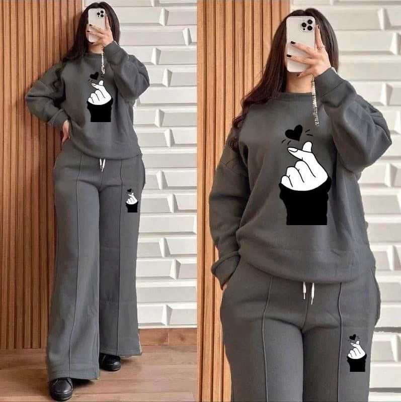 2pcs Baggy Style Women Winter Track Suit