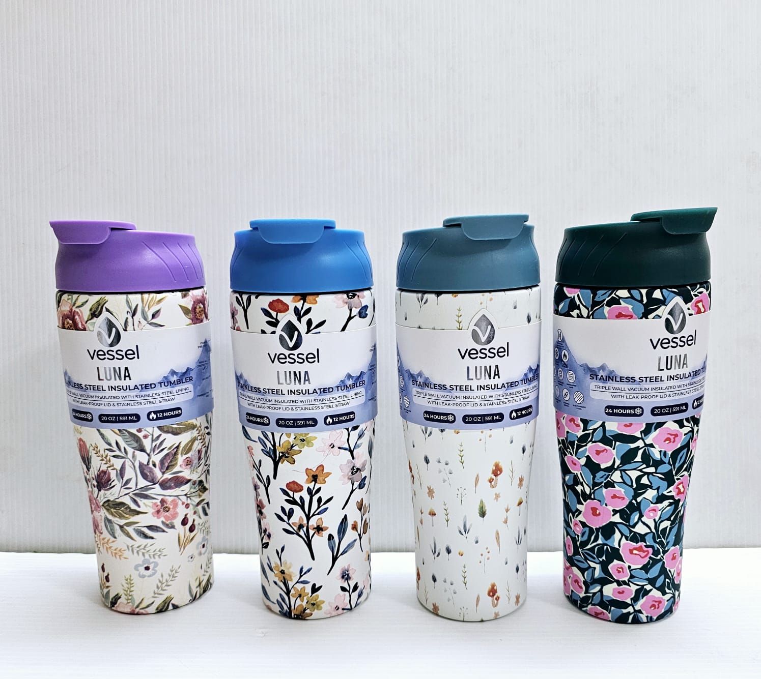 591ml Stainless Steel Insulated Bottle, Coffee Mugs Portable Cup, Thermos Bottle With Stainless Straw, Coffee Thermal Mug