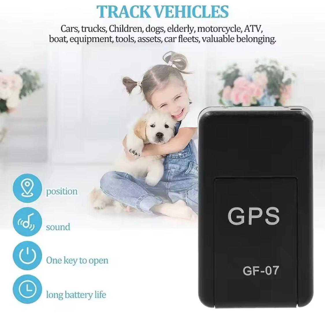 Micro Magnetic GPS Tracker, Car Locator Tracking Device, Mini Magnetic ...