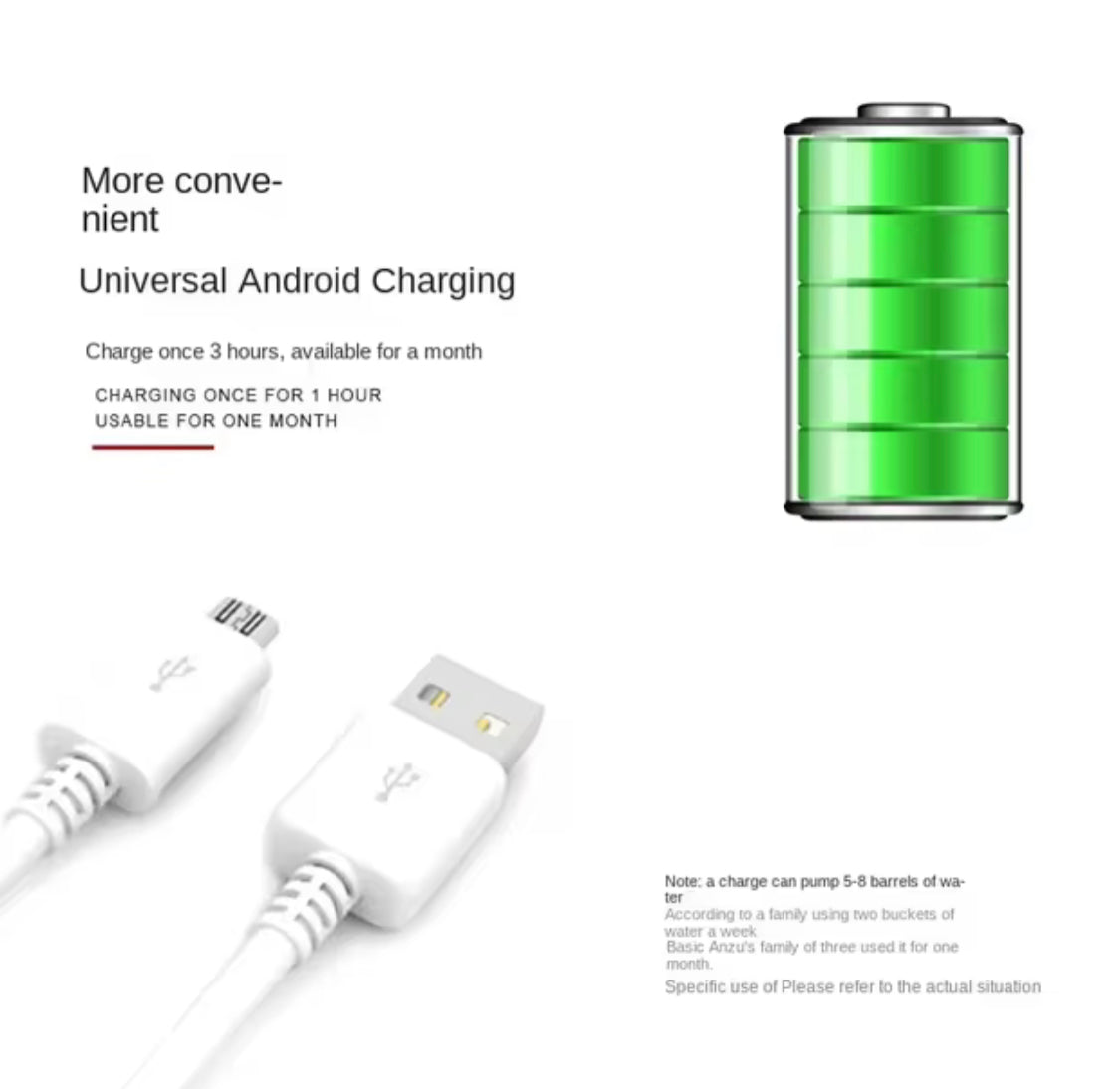 Rotatable Automatic Electric Bottle Pump, USB Operated Portable Water Dispenser Pump, Automatic Drinking Water Pump