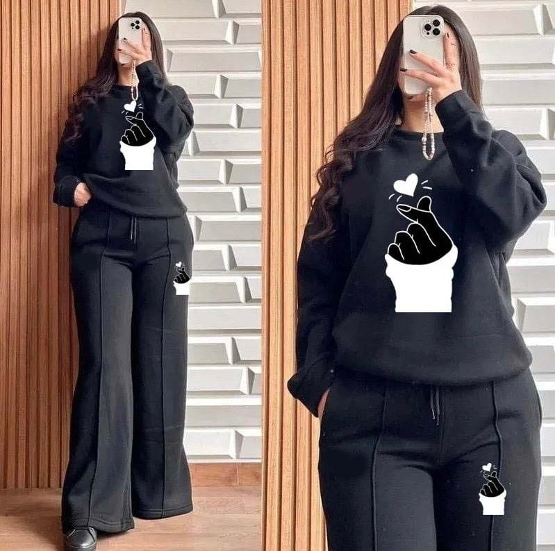 2pcs Baggy Style Women Winter Track Suit