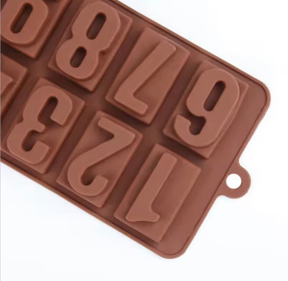 Silicone 3D Digital Numbers Chocolate Mold, 3D Silicone Numbers Molds, Cake Decorating Tools