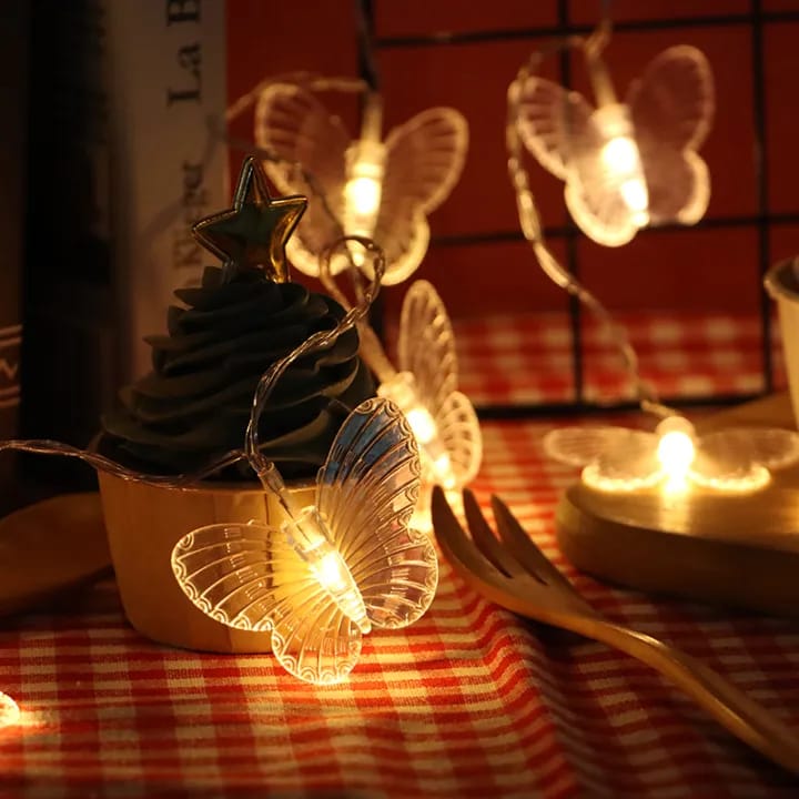 LED Butterfly String Light, Room Decoration Butterfly Light, Battery Powered Fairy Butterfly Light For Home Decor