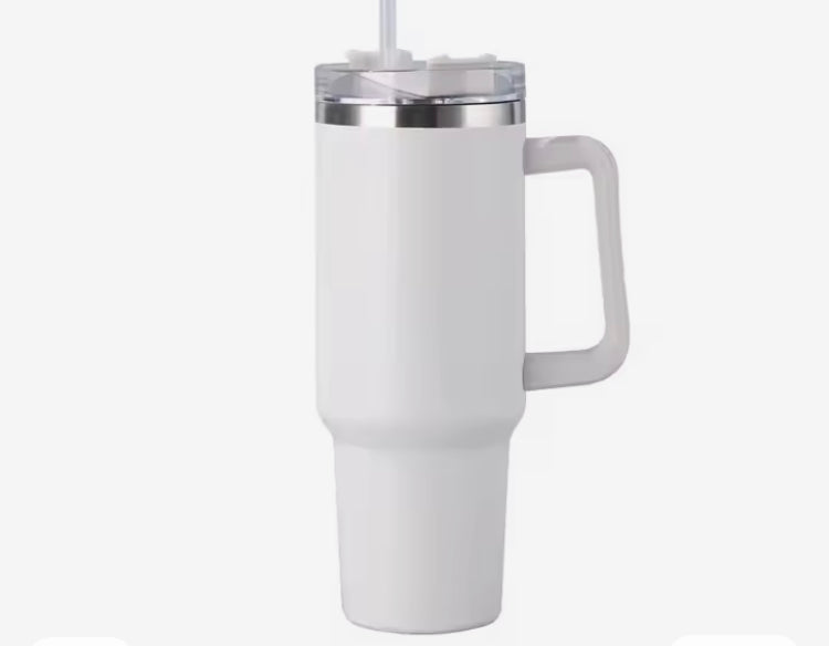 Double Wall Vacuum Tumbler, Stainless Steel Insulated Water Bottle, Stainless Steel Tumbler Cup with Lid Straw