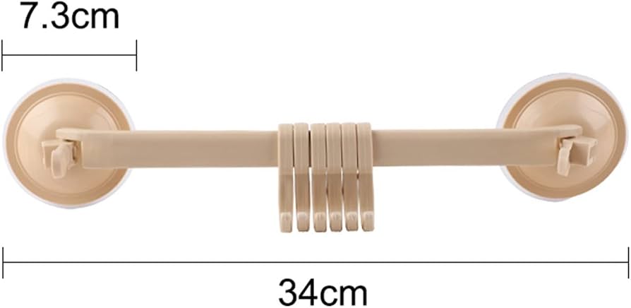 Adjustable Hanger Rack with Double Suction Cups, Kitchen Hanger Organizer With Suction Cup, Bathroom Corner Suspension Hanger Hook