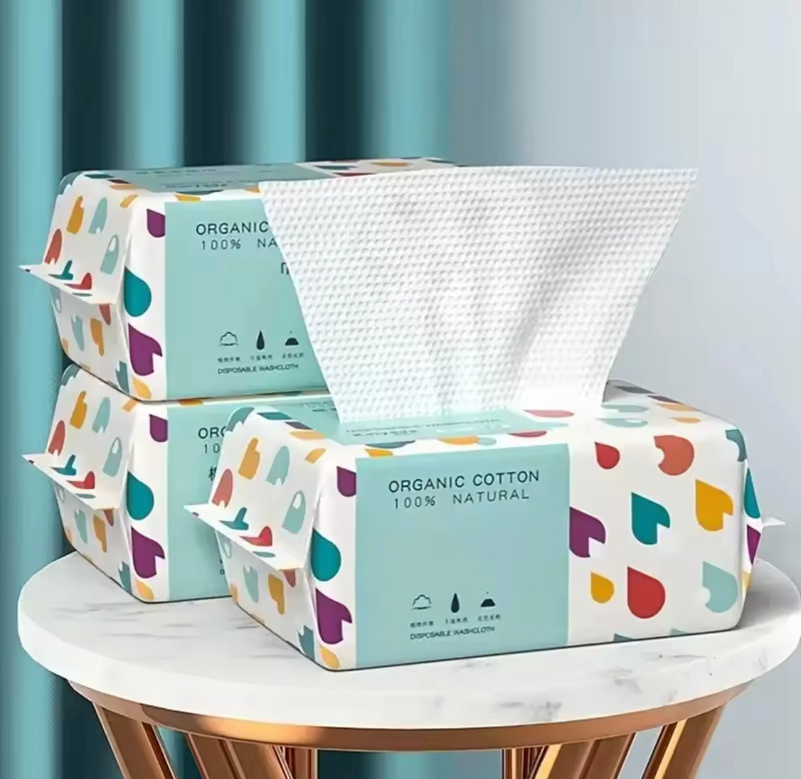 70pcs Disposable Face Towel, Makeup Removing Soft Wipes, Dry Cleanser Towelettes