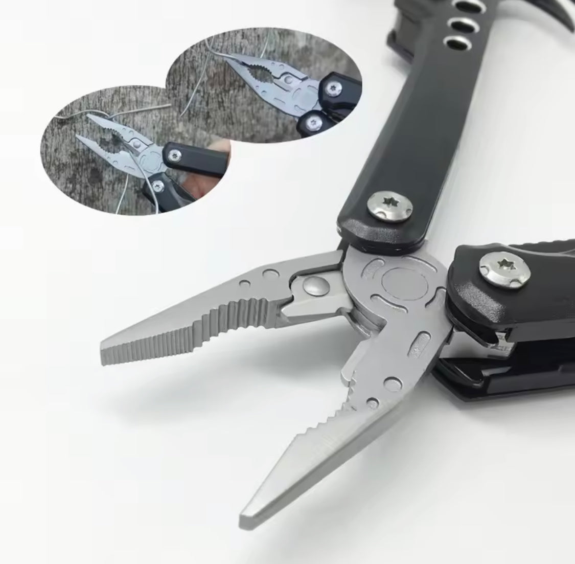 Multifunctional Claw Hammer, Stainless Steel Hammer With Knife And Screwdriver, Outdoor Portable Folding Plier