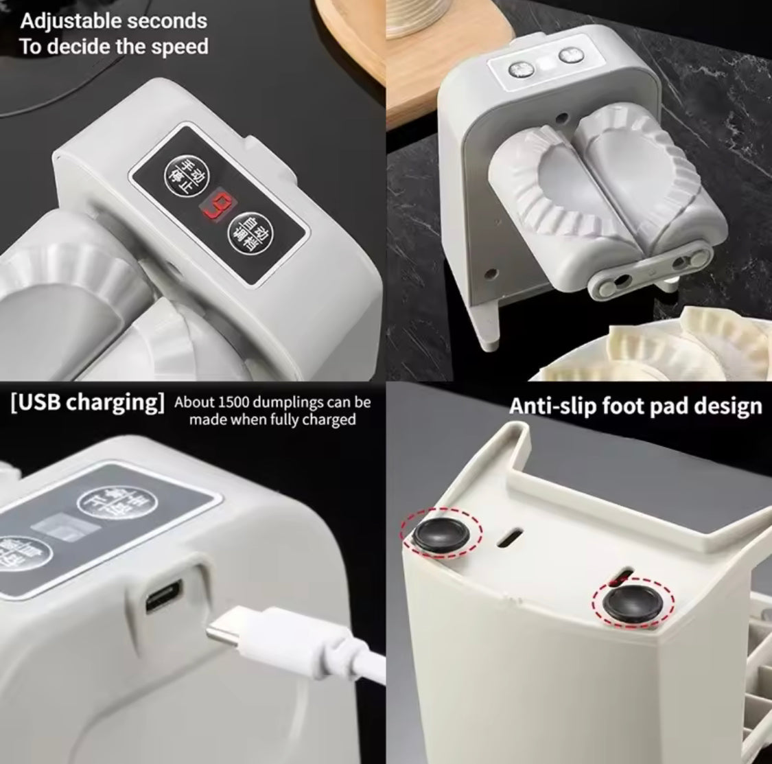 Electric Dumpling Maker, Automatic Dumpling Maker Mold, Multifunction Dumpling Maker, Kitchen Dough Maker Gadget