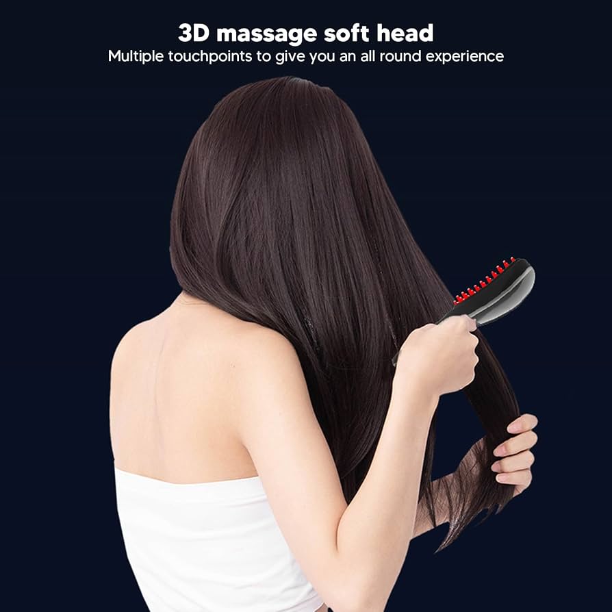 Ultrasonic Vibration Scalp Massager, Electric Scalp Massage Brush, Handheld Vibration Head Massager with Spray, Anti Hair Loss Scalp Massager