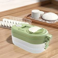 Multifunctional Dumpling Maker, Manual Dough Press Mold, Plastic Dumpling Storage Box