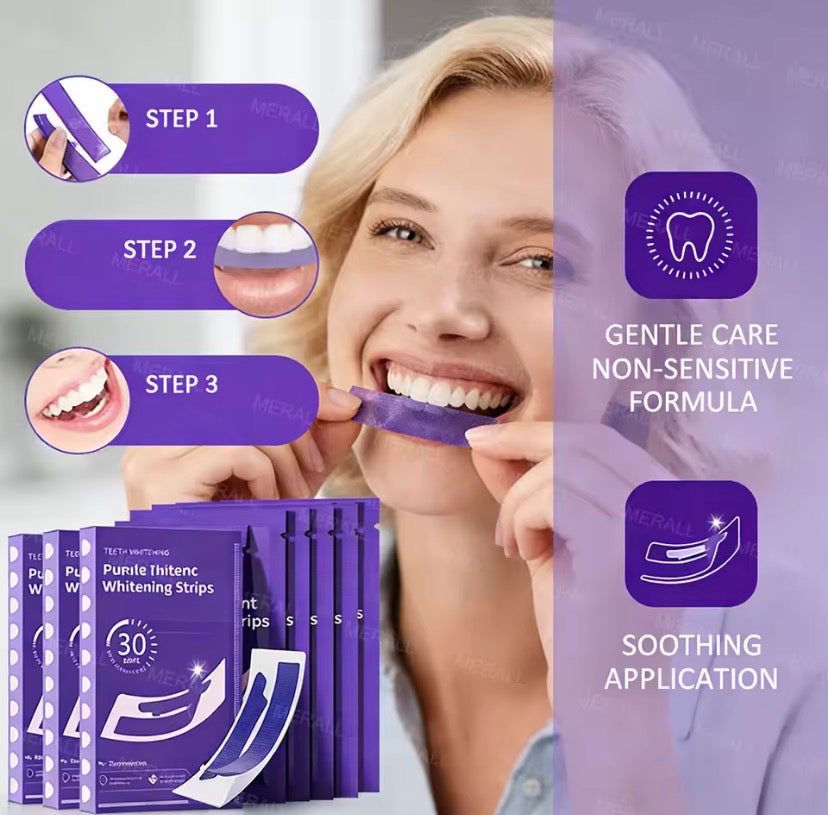 Magic Teeth Whitening Strips,     Instant Smile Teeth Whitening Strips, Deep Clean Teeth Whitening Strips