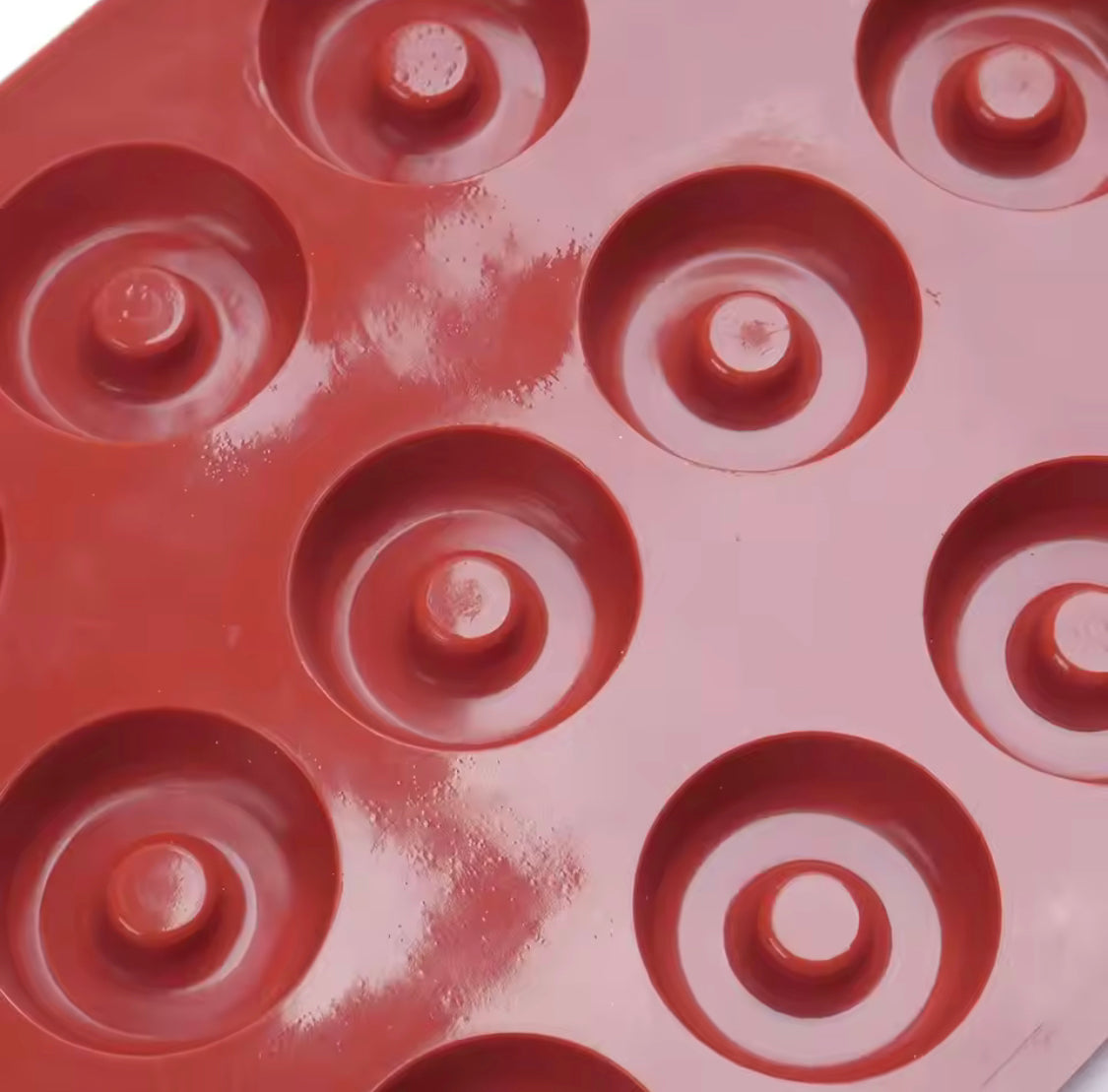 Mini Silicone Donut Chocolate Molds, 18 Grids 3D Silicone Donuts Molds, Pastry Decorating Molds