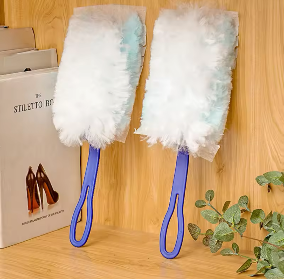 Dusting Brush With Disposable Electrostatic Absorbent, Disposable Dusters With Replace Heads Refills, Microfibre Duster Brush, Car Dust Brush