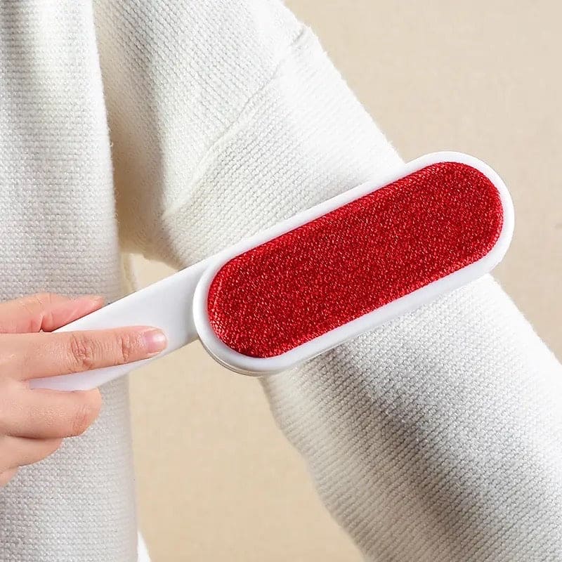 Double Sided Static Brush, Magic Fur Cleaning Brush, Fluffy Clothing Brush, Handheld Pet Hair Cleaning Brush, Clothes Lint Cleaner Brush, Portable Sofa Clothes Cleaning Flannel Brush, Reusable Lint Roller Brush