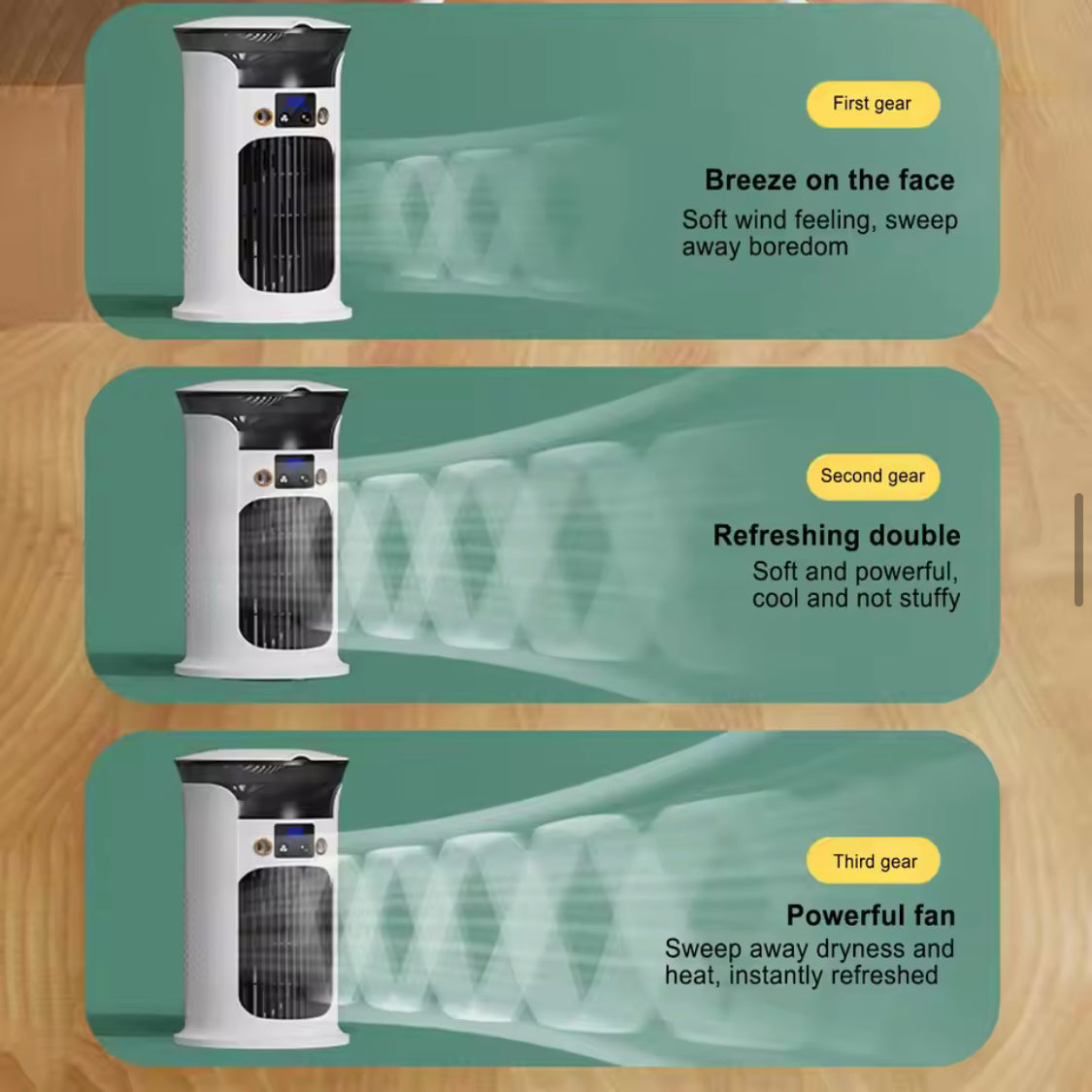 Desktop Humidifier Air Cooler, Water Mist Cooling Fan, Portable USB Air Humidifier, Air Cooler Spray For Home And Office