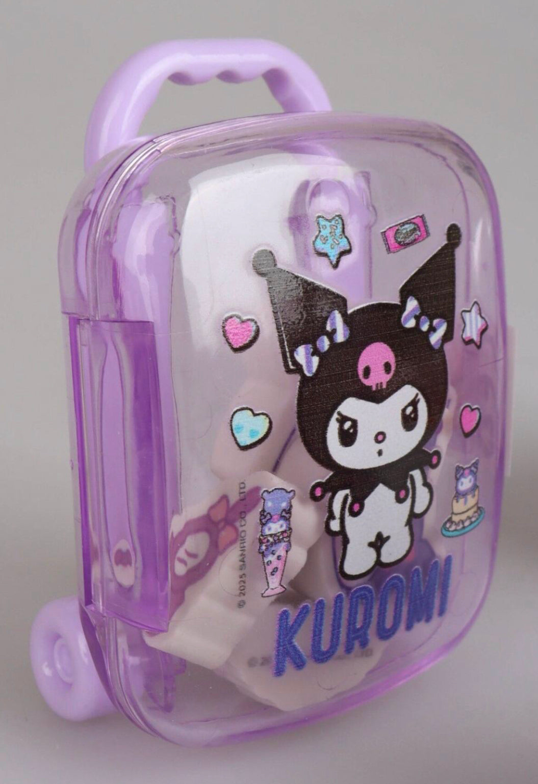 Cute Kawaii cartoon Rubber Eraser Suitcase Toy, 4pcs Suitcase Style Eraser Set, School Kids Eraser Set