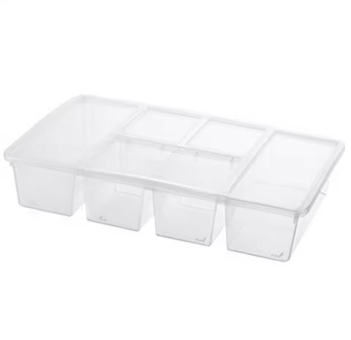 5 Compartment Food Storage Container, Portable Vegetable Fruit Box, Multifunctional Household Storage Organizer