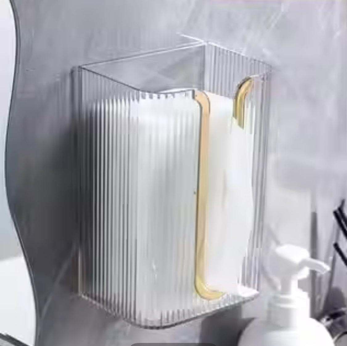 U Shape Transparent Tissue Box, Wall Mounted Acrylic Transparent Tissue Box, Table Napkin Holder, Bathroom   Tissue Paper Dispenser