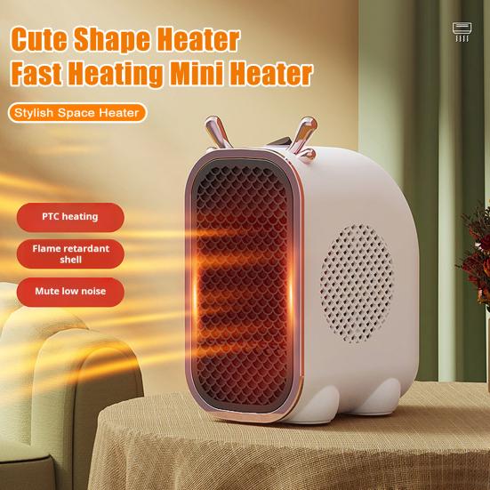 Portable Electric Desk Heater, Room Tabletop Mini Heater, Dragon Shape Mini Heater