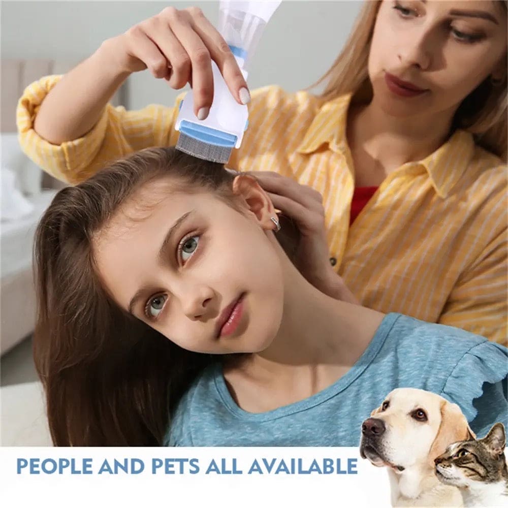 Electric Lice Remover, Portable Lice Comb, Anti lice Removing Device, Fleas Removal Comb For Dogs Cats Pet, Head Lice Remover Machine, Filter Trap Head Lice Catcher, Multipurpose Electric Vacuum Comb