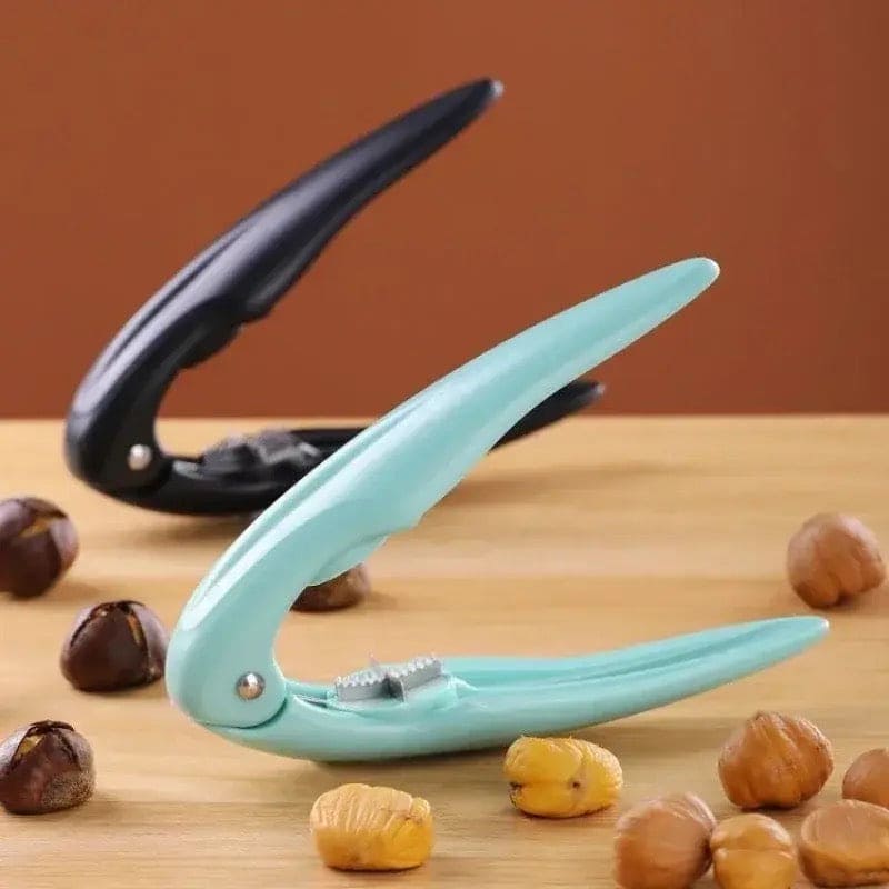 Chest Nut Cracker, Stainless Steel Chestnut Clip, Dried Fruit Opener, Nutcracker Opener Tool, Manual Nuts Walnut Cutter Sheller, Multifunctional Chestnut Shelling Cutter, Hazelnut Walnut Chestnut Cracker Clamp, Labor Saving Nut Sheller Kitchen